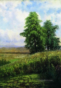 Paisajes Painting - pendiente paisaje clásico Ivan Ivanovich árboles